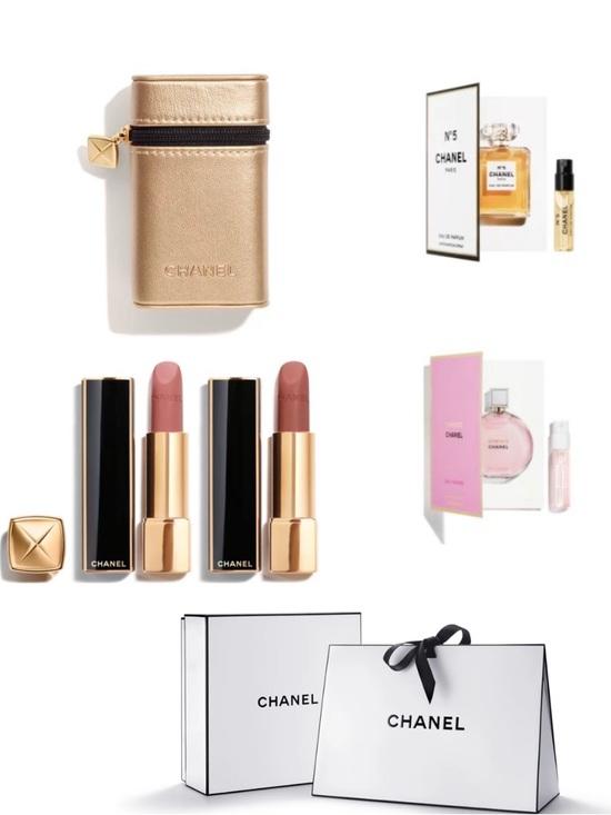 CHANEL Other - NWT- Limited Edition Chanel 6 pc Set Rouge Allure Lipstick in Gold Case Sold Out